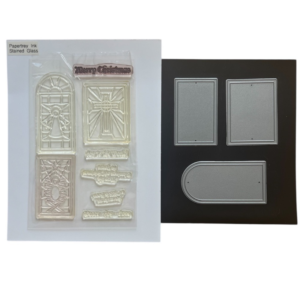 Papertrey Ink Stained Glass Stamp and Die Set